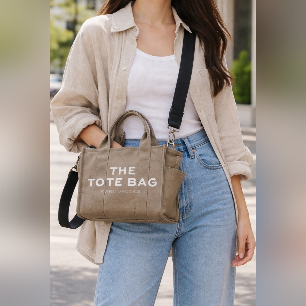 The Marc Jacobs Mini Tote Bag in Slate Green